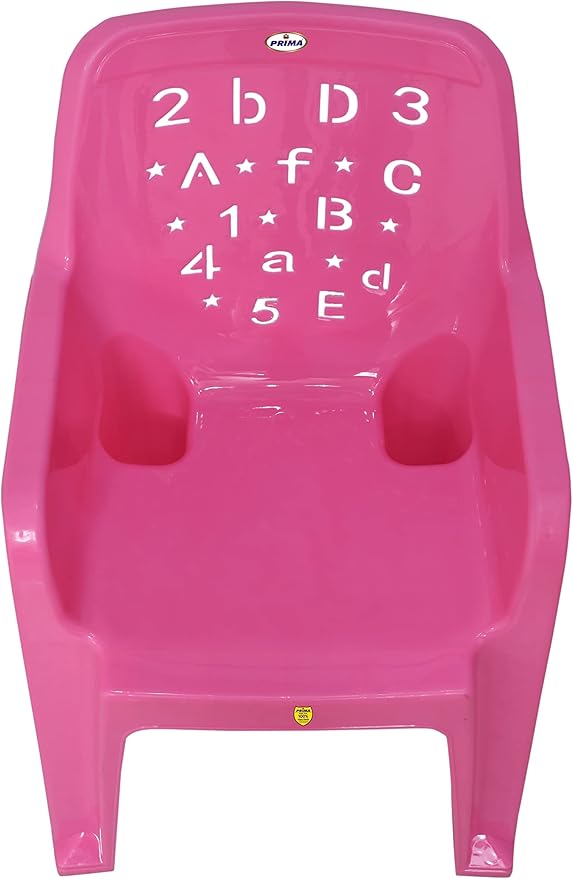 HeavyDuty Baby Plastic Chair - Modern Kids Chair with Arms & Backrest, Study and Play Chair for Home, School, and Dining, Lightweight & Comfortable Children’s Seat