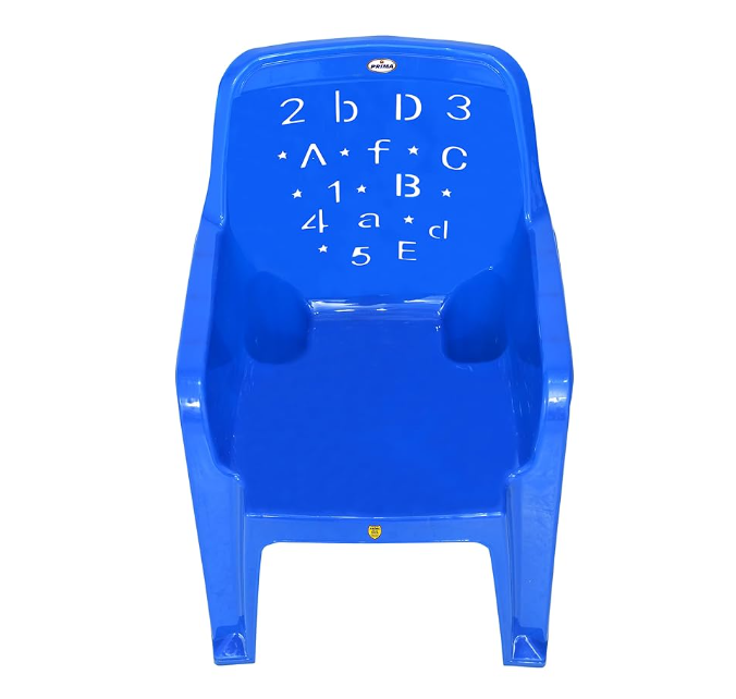 HeavyDuty Baby Plastic Chair - Modern Kids Chair with Arms & Backrest, Study and Play Chair for Home, School, and Dining, Lightweight & Comfortable Children’s Seat