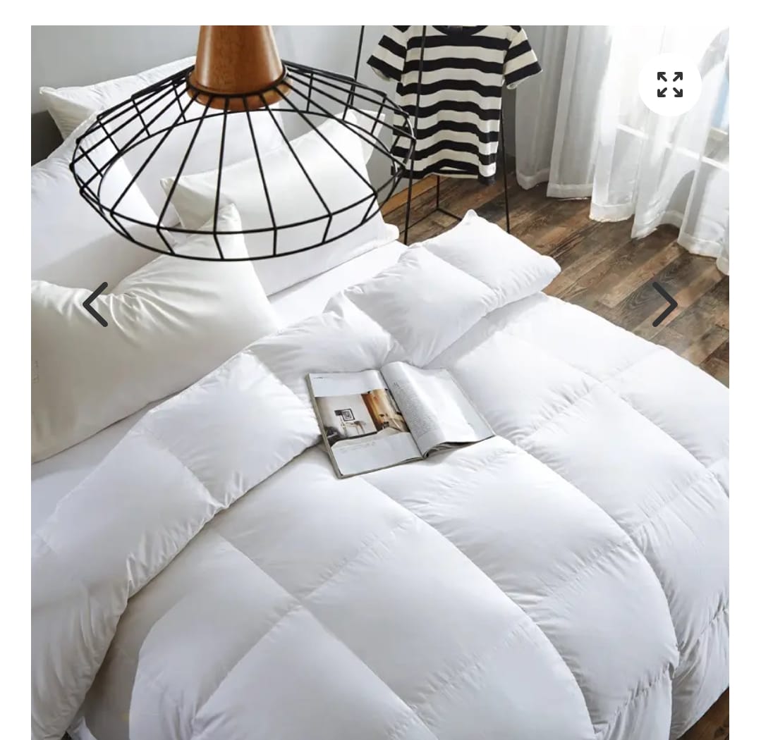 Plain White Duvet Set - 100% Pure Cotton 3-Piece Bedding Set Includes 1 Duvet Cover, 1 Fitted Sheet, and 2 Pillowcases, Soft Breathable Hotel-Quality Bed Linen