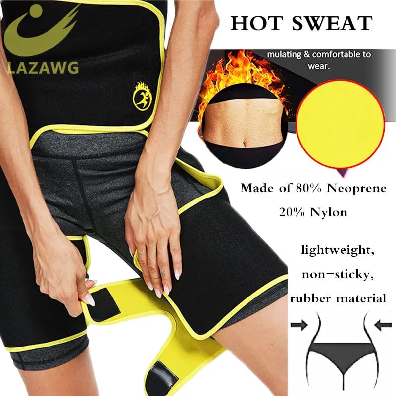 3-in-1 Body Trainer - Waist Trimmer, Thigh Toner & Butt Lifter, Adjustable Neoprene Compression Shorts for Women, Workout & Shaping