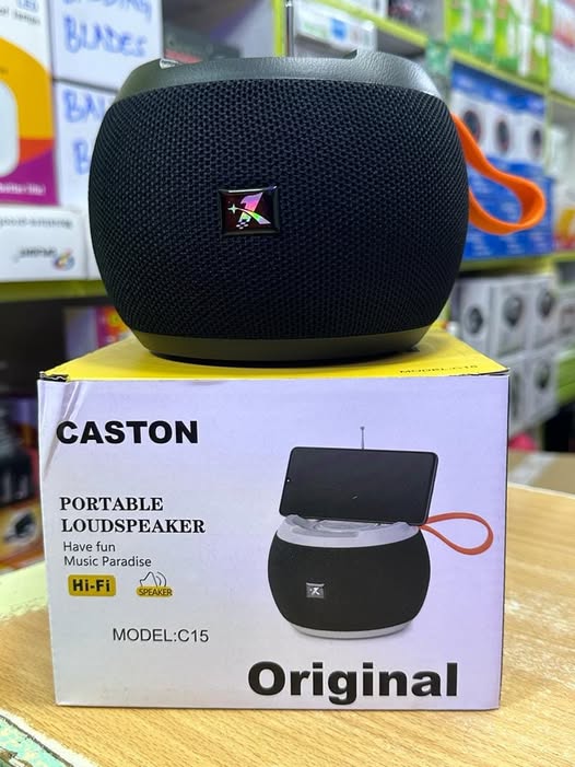 Caston C15 high Bass Bluetooth Speaker with FM radio – Portable Wireless Speaker with USB/SD Support and Powerful Sound output, built-in Rechargeable Battery for Outdoor and Home Entertainment