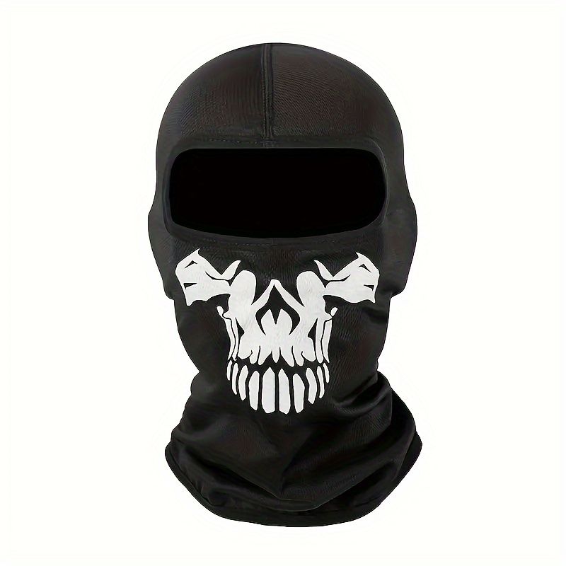 3D Print Balaclava Full Face Mask – Multifunctional Breathable Neck Gaiter for Motorcycle Cycling Skiing, UV Protection Windproof Headwear for Men Women