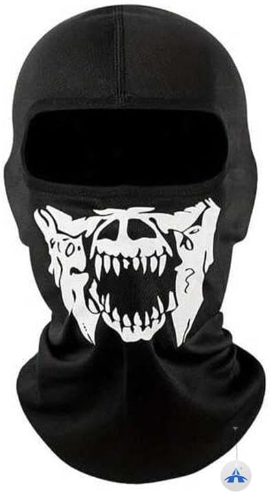 3D Print Balaclava Full Face Mask – Multifunctional Breathable Neck Gaiter for Motorcycle Cycling Skiing, UV Protection Windproof Headwear for Men Women