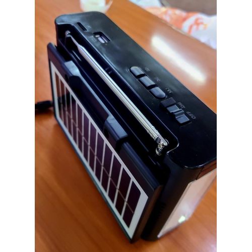 Caston ST-098 8-Band Multifunction Solar Radio – AM/FM/SW1-6 Portable Bluetooth Speaker with USB/TF Music Player, LED Flashlight & Emergency Charging