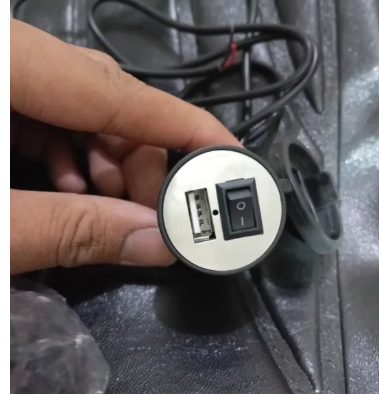 Motorcycle USB Phone Charger – Handlebar Mount Fast Charging Port with Switch, Waterproof 12V/24V Socket Adapter for Smartphones, GPS & Accessories (Dual USB/Type-C Options)