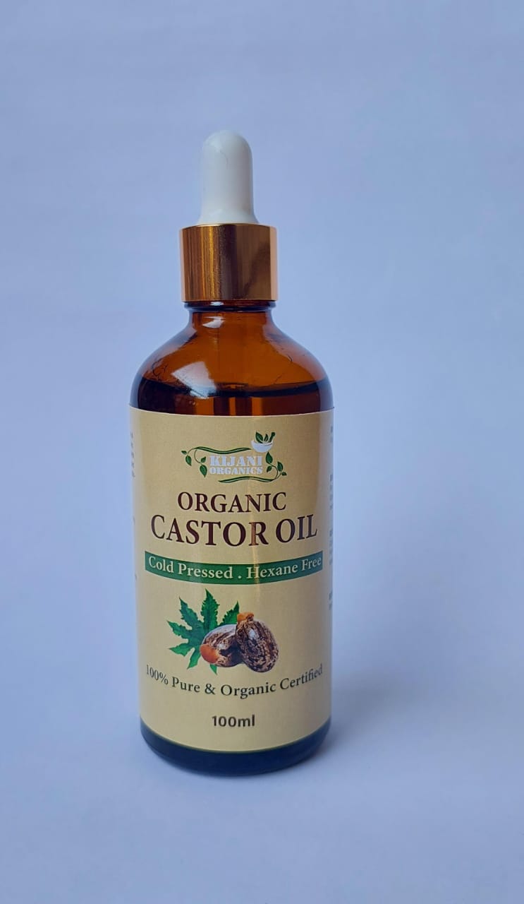 Castor Oil Organic, Cold -Pressed, Hexane Free and Edible- Shrinks Fibroids & Cysts, Castor Oil Packs, Navel Oiling, Nourishing Treatment for Hair and Skin , Eyelashes & Eyebrows Serum.