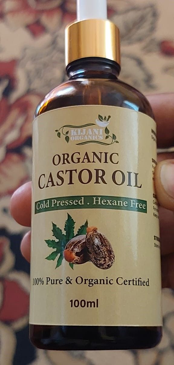 Castor Oil Organic, Cold -Pressed, Hexane Free and Edible- Shrinks Fibroids & Cysts, Castor Oil Packs, Navel Oiling, Nourishing Treatment for Hair and Skin , Eyelashes & Eyebrows Serum.