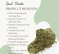 Somali Qasil Powder- 100% Natural, Reduces Acne, Even Skin Tone, Brightens & Glow, Minimizes Skin Pores, Clears Blemishes & Blackheads, Deep Facial Cleansing & Gentle Exfoliant.