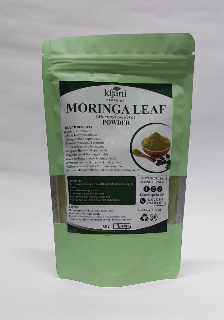 Moringa Leaf Powder- Weight management, Prevents diseases like diabetes & cancer, Great Source of Calcium, Iron, Vitamins A & E, Naturally boosts Energy, Metabolism & Immunity, Joints and Bone Health