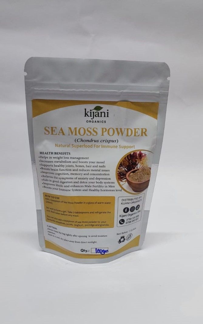 Sea Moss Powder- Promotes Weight Loss and Detox, Increase Libido and Fertility, Support Gut health & Thyroid Function, Boost Healthy Immune System