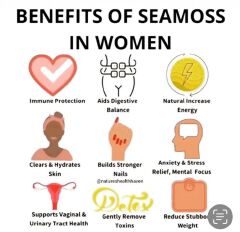 Sea Moss Powder- Promotes Weight Loss and Detox, Increase Libido and Fertility, Support Gut health & Thyroid Function, Boost Healthy Immune System