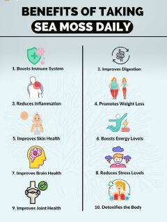 Sea Moss Powder- Promotes Weight Loss and Detox, Increase Libido and Fertility, Support Gut health & Thyroid Function, Boost Healthy Immune System