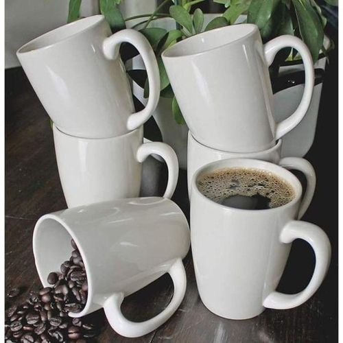 Ceramic Elegant Mugs/Cups For Tea/Coffee-Set(6pcs)Strong ceramic mugs

Made with thick comfortable grip ergonomic handles

Quality Chip resistant ceramic material

Classic design fit any kitchen style
