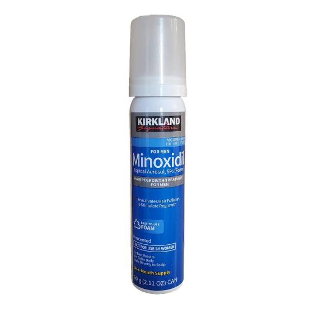 Kirkland Signature Hair Regrowth Treatment 5% Minoxidil Foam for Men.