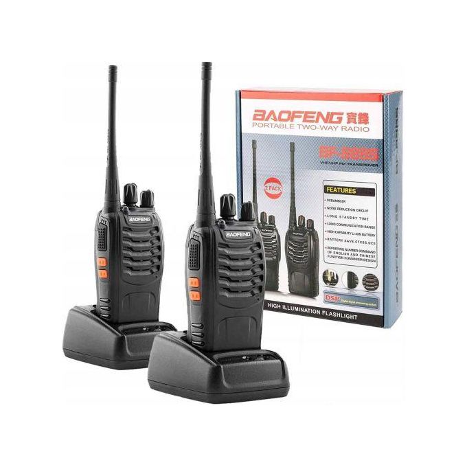 5Km Range Baofeng Walkie Talkie 2 Way Communication radio calls,2 pcs of  radios/walkie talkies,2 batteries,2 antenae,2hand straps,2 belt clppers,2 chargers handheld