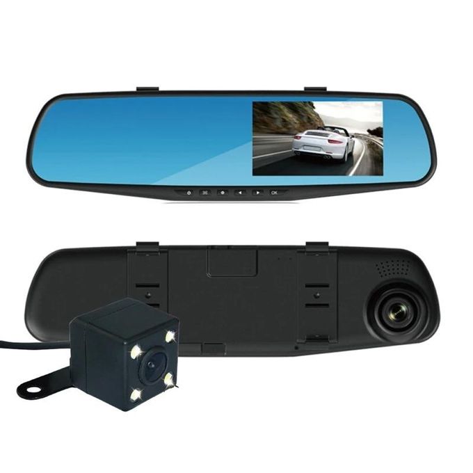 Dashboard Camera 4.3 Inch Car DVR Mirror Car
Touch Screen with 4.3-inch LCD Display Screen.
Large Mirror Size with 340mm x 120mm / 4.7in x 13.4in (Width x Height)