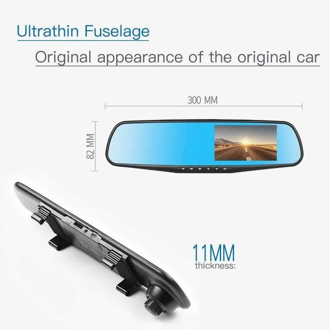 Dashboard Camera 4.3 Inch Car DVR Mirror Car
Touch Screen with 4.3-inch LCD Display Screen.
Large Mirror Size with 340mm x 120mm / 4.7in x 13.4in (Width x Height)