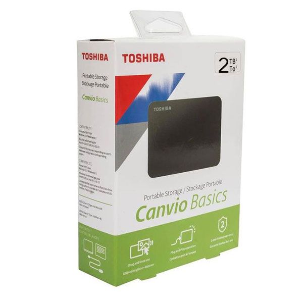 Toshiba Canvio Basics 2TB External USB 3.0 Portable Hard Drive
The Toshiba Canvio Basics 2TB External USB 3.0 Portable Hard Drive capacity offers plenty of storage space, while a sleek and compact