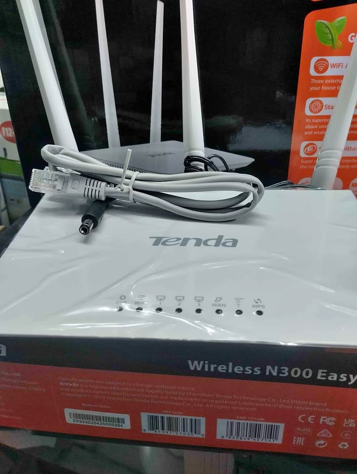 Tenda N300 Wireless Wi-Fi Router with High Power 5dBi Antennas (F3)
F3 is specially designed for your smart home networking life .Chip to router what is heart to human.