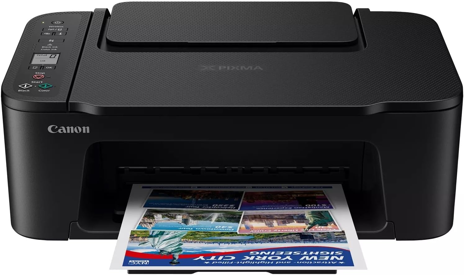 Canon Pixma TS3640 Printer - Black
Canon PIXMA TS3640 Wireless Colour All-in-One Inkjet Photo Printer, Black. Print borderless photos up to 5x7” in size; a 4x6” photo prints in just 65 seconds.