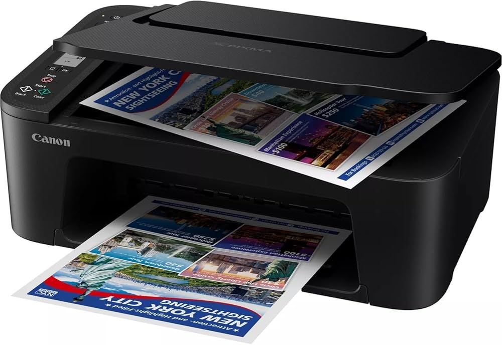 Canon Pixma TS3640 Printer - Black
Canon PIXMA TS3640 Wireless Colour All-in-One Inkjet Photo Printer, Black. Print borderless photos up to 5x7” in size; a 4x6” photo prints in just 65 seconds.
