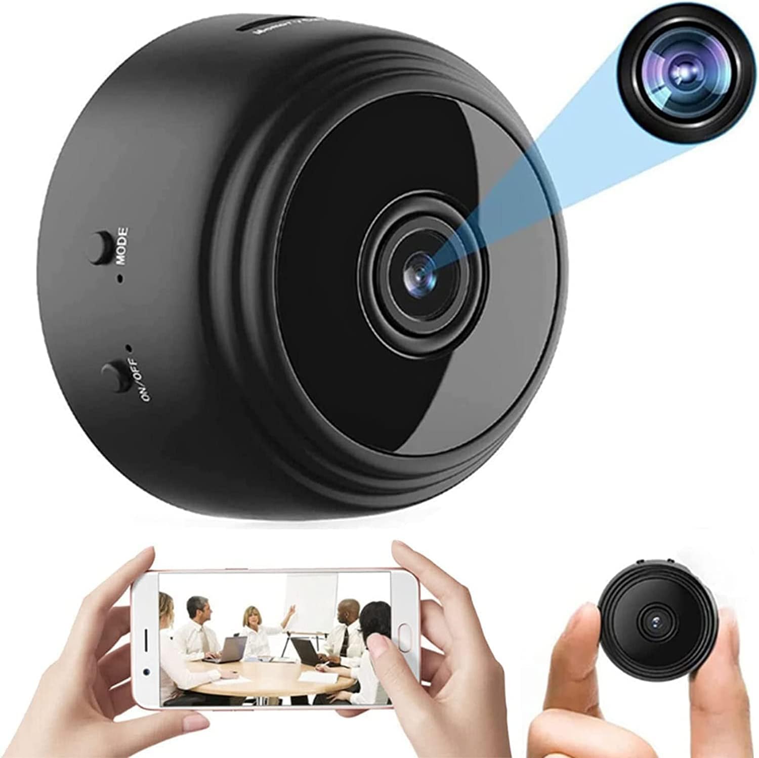 A9 Mini Spy Nanny Wifi CCTV Camera Motion Detection With Night Vision
The A9 Mini Spy Nanny Wifi CCTV Camera Hidden Camera is a small, portable, and discreet camera that can be used to monitor