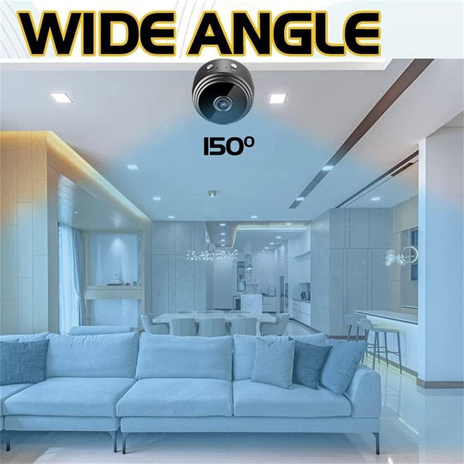 A9 Mini Spy Nanny Wifi CCTV Camera Motion Detection With Night Vision
The A9 Mini Spy Nanny Wifi CCTV Camera Hidden Camera is a small, portable, and discreet camera that can be used to monitor