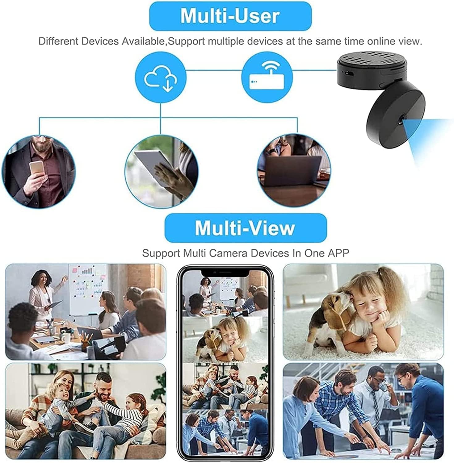 A9 Mini Spy Nanny Wifi CCTV Camera Motion Detection With Night Vision
The A9 Mini Spy Nanny Wifi CCTV Camera Hidden Camera is a small, portable, and discreet camera that can be used to monitor