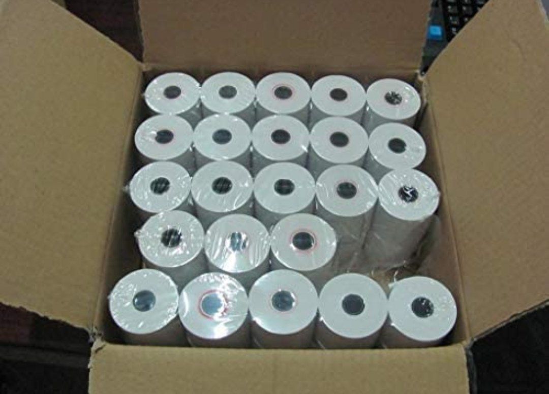 Thermal paper rolls box provide a high quality and clear prints for any business use. Karat thermal paper rolls are available in multiple sizes which fit the most common thermal POS printers.