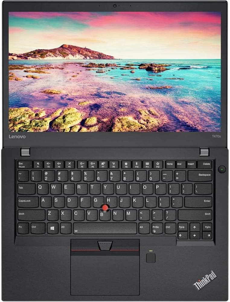 Lenovo Thinkpad T470s Laptop, 14" FHD, Intel Core i5-6300, 8GB RAM, 256GB SSD, US Keyboard, Windows 10 Pro (Refurbished)