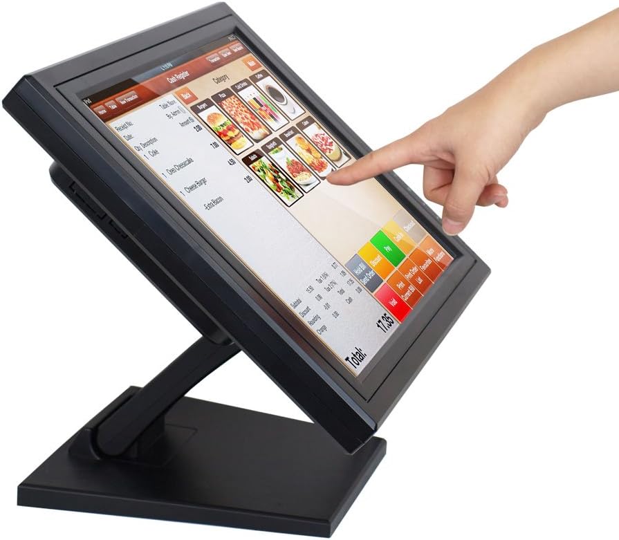 Touch Screen HDMI 15-Inch POS TFT LCD Touchscreen POS Monitor
Durable Touch Screen with foldable Metal POS base, designed for Day to Day high traffic POS environment
Drivers support Windows NT, 2000