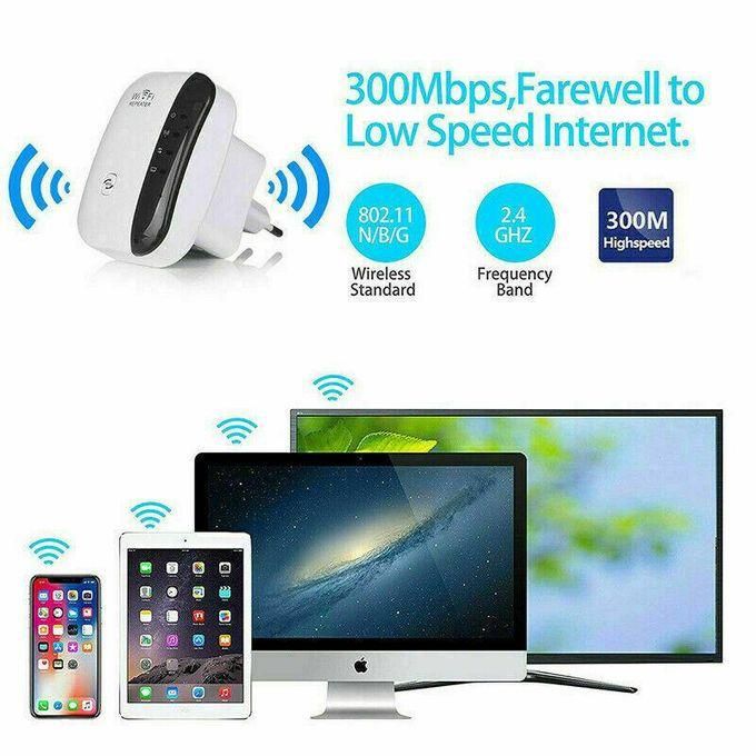 300Mbps Wi-Fi Wireless Repeater Wireless-N 802.11 AP Range Extender Mini Router
 The WiFi Repeater is designed to conveniently extend the Wi-Fi coverage and improve the signal strength.