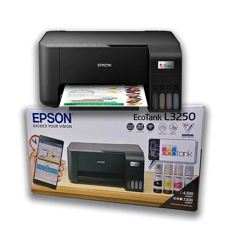 Epson L3250 EcoTank A4 Wi-Fi All-in-One Ink Tank Printer Ink
Epson EcoTank L3250 Wi-Fi All-in-One Ink Tank Printer (Black)