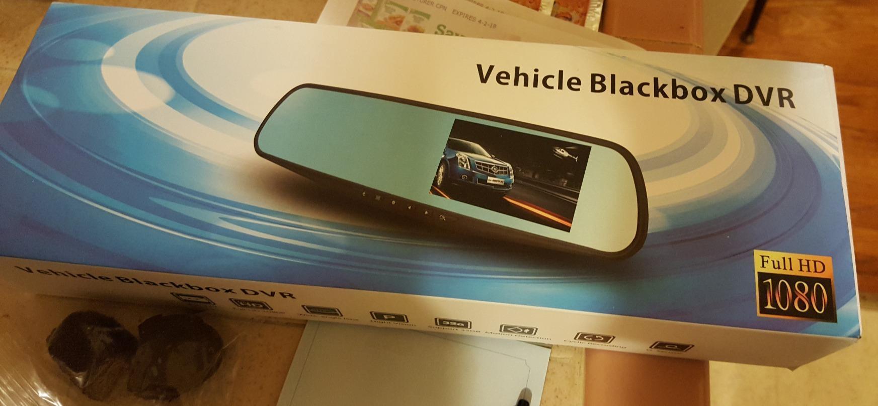 ar DVR Rear View Mirror Video Recroder 4.3" inch Back Up Car Camera Dual Lens Cam Night Vision Front and Rear Backup Reverse Security for Car