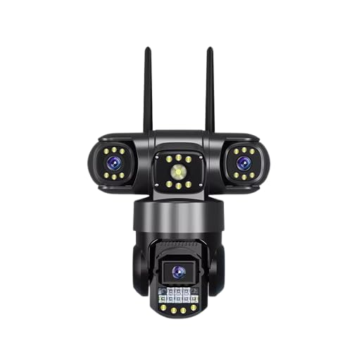 V380 Pro New 3 Lens and 3 Screens 4G PTZ Camera 6MP WiFi Security CCTV Wireless IP Triple-Lens Network PTZ Triple Screens Camera