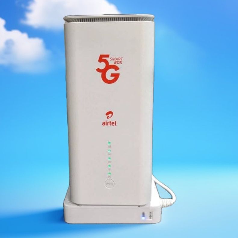 Airtel 5G Portable Smart Box Router(wireless) Up To 64 Devices With Free Power Bank Back Up