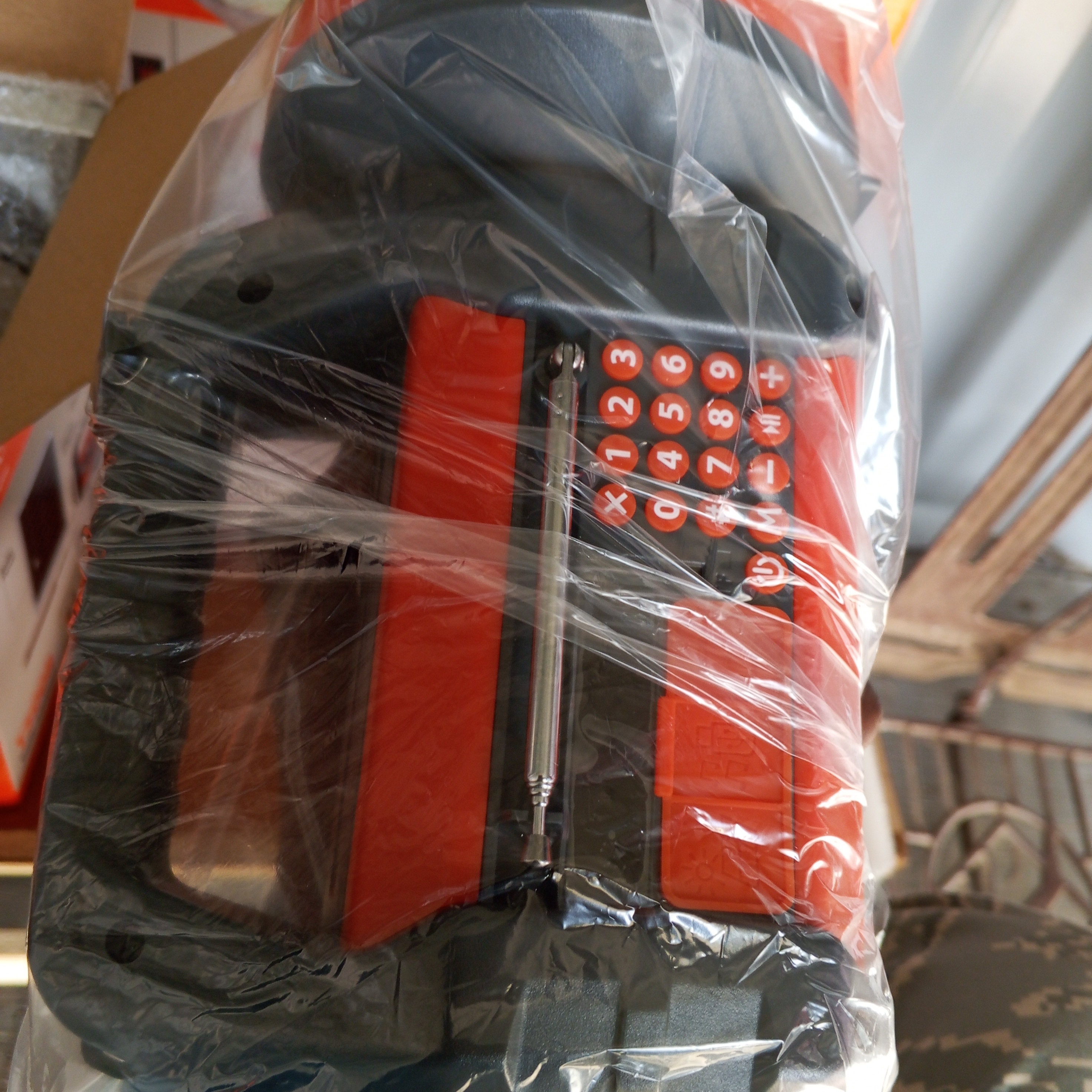 T500 solar lantern with a radio, side lamp, charger and a charging solar.