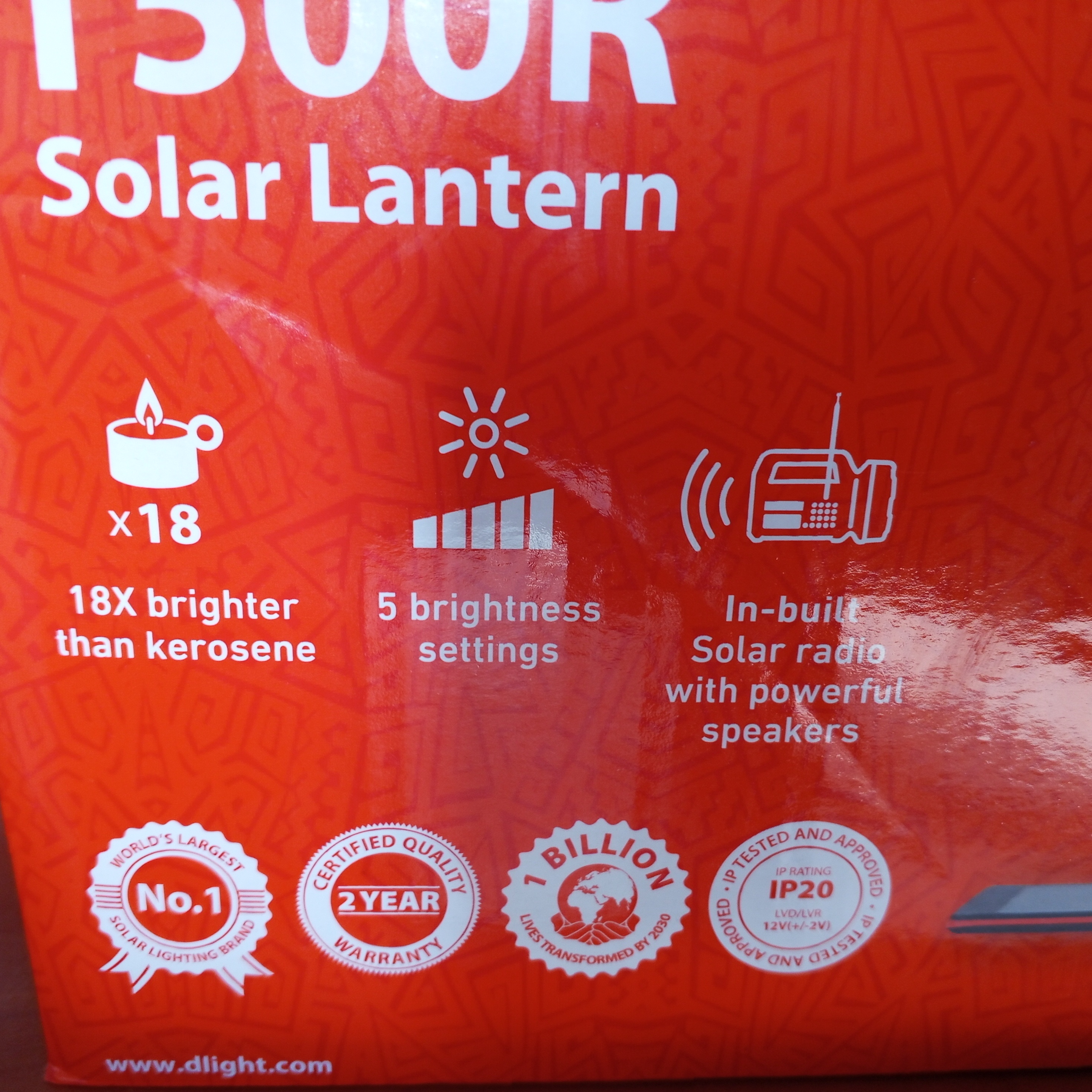 T500 solar lantern with a radio, side lamp, charger and a charging solar.