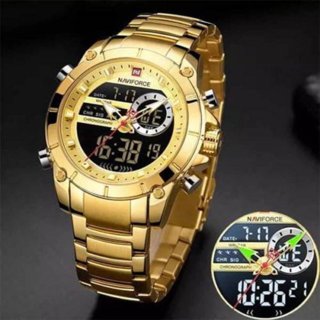Naviforce NF9163 Men's Luxury Chronograph Sports Watch – Waterproof & Stylish Design