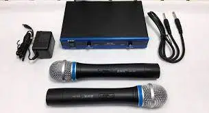 Premier microphone BK-801 Wireless Professional Microphone with 2 Microphones