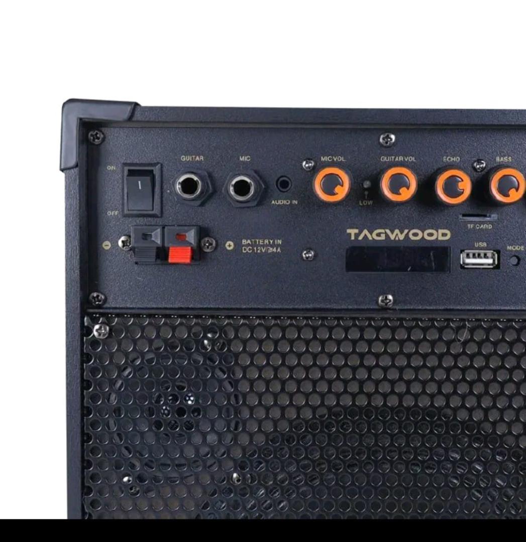 TAGWOOD LTS -6A Rechargeable Trolley Speaker portable outdoor speaker ,bluetooth,one wireless microphone,in built battery