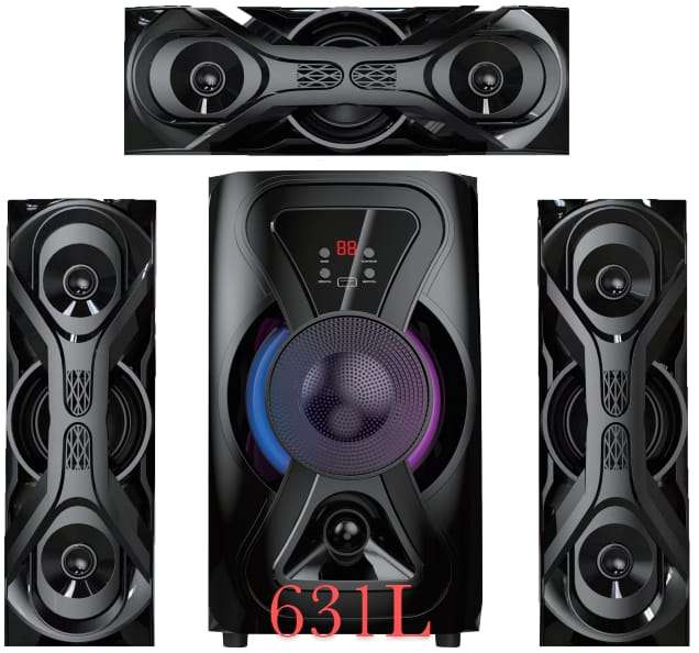 NEW TAGWOOD LS-631L 3.1 CH MULTIMEDIA SPEAKER SYSTEM WITH BLUETOOTH FM RADIO EQUALIZER MP3 PLAYER USB AND REMOTE CONTROL.