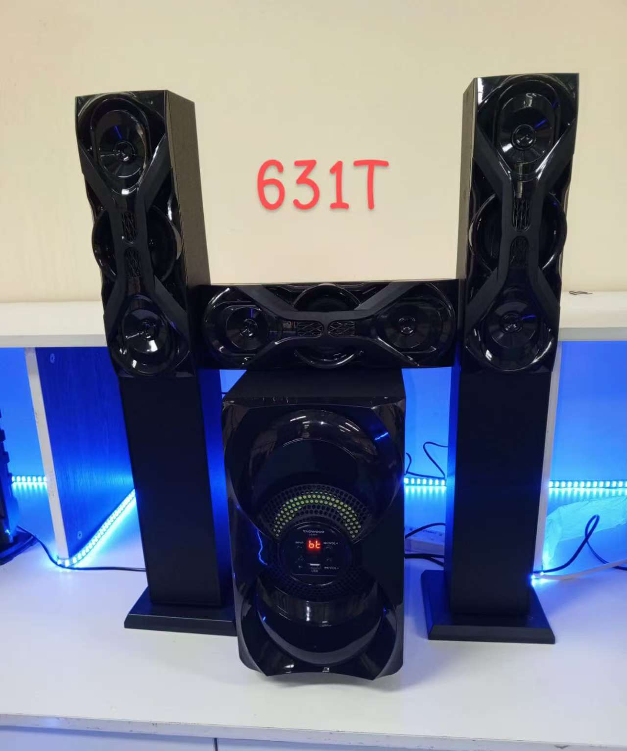 TAGWOOD LS-631T 3.1 CH WOOFER SUBWOOFER  Hi-Fi  MULTIMEDIA SPEAKER SYSTEM WITH USB BLUETOOTH FM RADIO BLUETOOTH