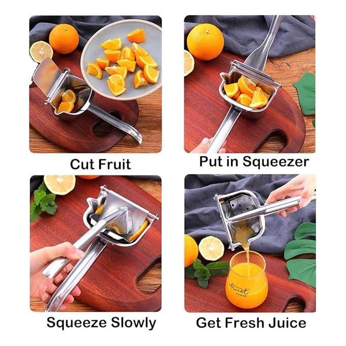 Hot selling Manual Stainless steel juice Extractor fruit press Generic Stainless Steel Fruit Juice Squeezer Manual Hand Juicer
