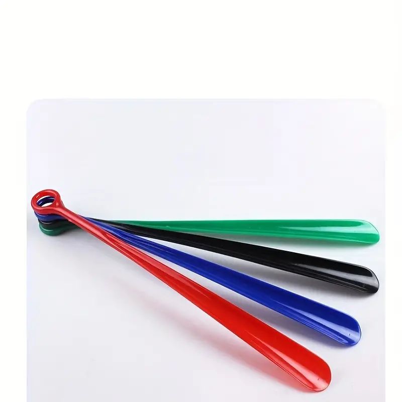 915 Generation 185inch Plastic Extra Long Handle Shoe Horn Shoehorn Flexible Easy Sturdy Aid 1x Red