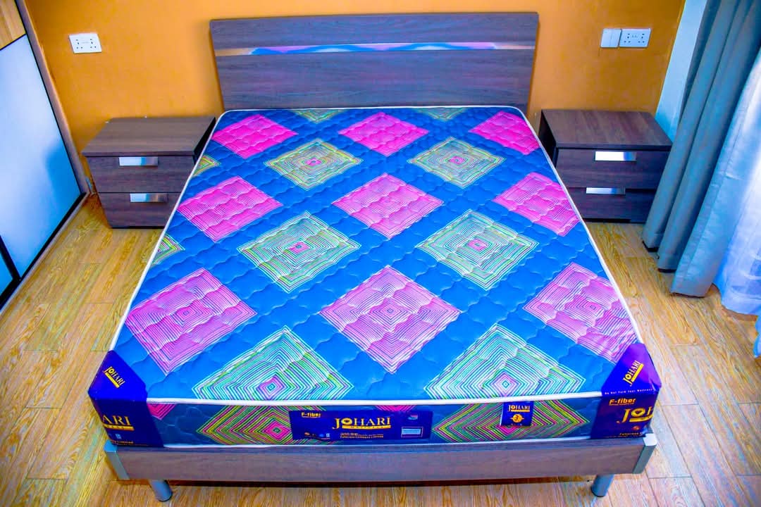 Johari Premium Fiber Mattress. Soft and breathable Fabric.Heavy Duty Long Lasting Mattress 3 Years Warranty direct from Mimi Home 3 Years warranty