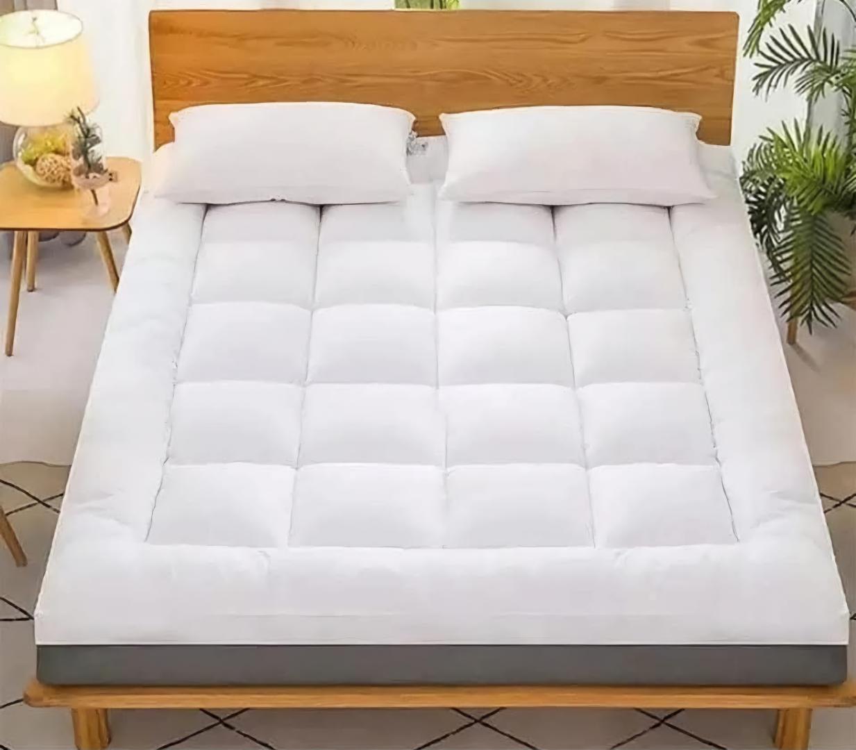 Mattress Topper 100% Fiber, Skin Friendly,Soft and breathable fabric,10cm thick double layer,soft microfiber .foldable and long lasting.Direct from the manufacturer