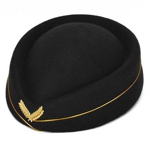 Women Stewardess Cap Uniform Plane/Stage Perform Hat Air Hostess Cap