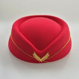 Women Stewardess Cap Uniform Plane/Stage Perform Hat Air Hostess Cap