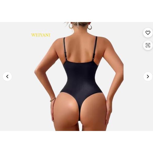 Bodysuit Women Shapewear Tummy Control Butt Lifter Body Shaper Smooth Invisible Under Dress Slimming Underwear Low Neck Jumpsuit